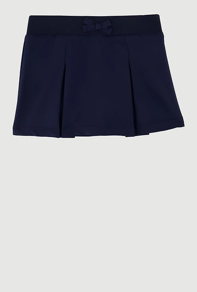 French Toast Girls 2T-4T Pleated Skort for School Uniforms, Blue, Size 3T