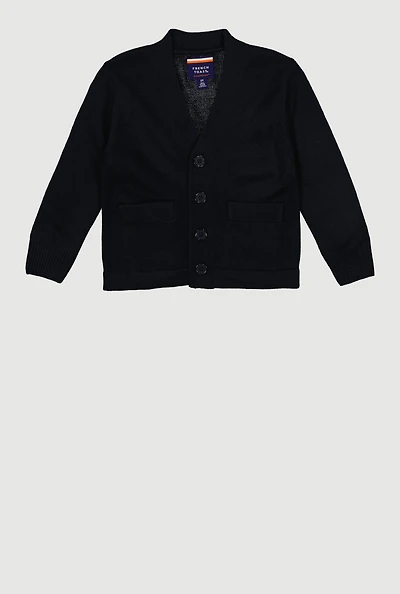 French Toast Boys 2T-4T Button Front V Neck Cardigan