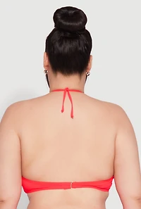 Plus Twist Front Swim Bikini Top