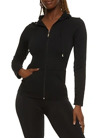Full Zip Hooded Active Top