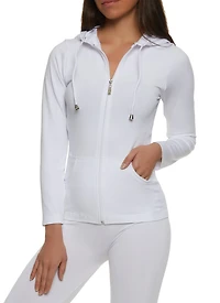 Full Zip Hooded Active Top