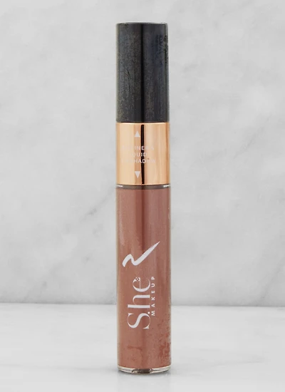Womens 2 In 1 Eyeshadow and Liquid Eyeliner, Brown