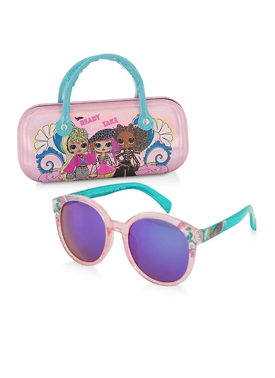 Girls LOL Surprise Glitter Sunglasses and Case Set
