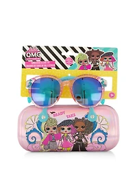 Girls LOL Surprise Glitter Sunglasses and Case Set, Pink