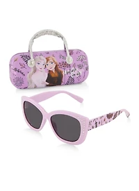 Girls Frozen Rhinestone Sunglasses and Case Set