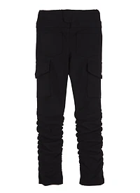 Little Girls Hyperstretch Cargo Pocket Stacked Pants,