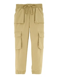 Little Girls Hyperstretch Cargo Joggers, 4