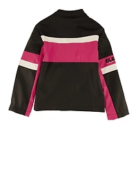 Little Girls Color Block All Star Moto Jacket