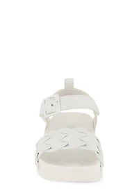 Baby Girls Braided Band Velcro Buckle Strap Sandals