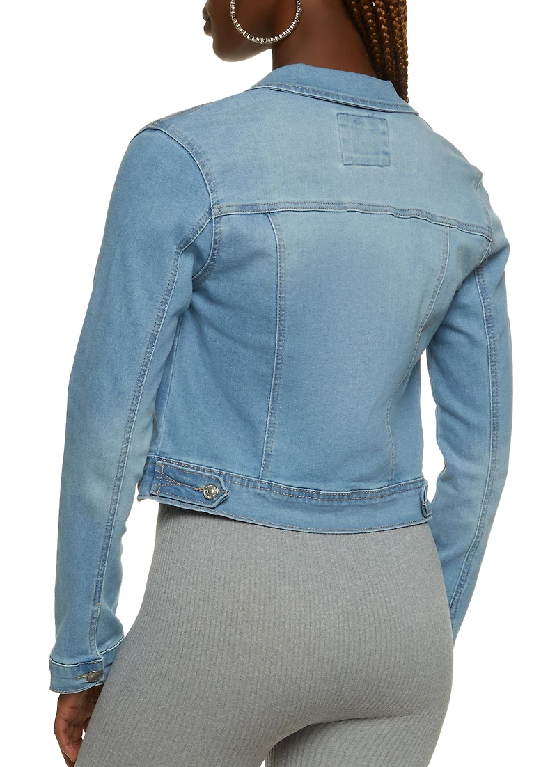 WAX Long Sleeve Denim Jacket