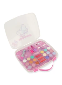 Girls Butterfly Beauty Set with Travel Case