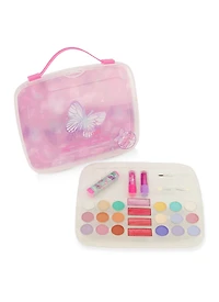 Girls Butterfly Beauty Set with Travel Case, Multi