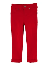 Little Girls Twill Hyperstretch Fixed Cuff Pants