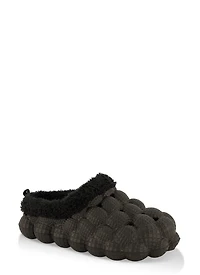Girls Sherpa Lined Bubble Slippers