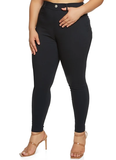 Plus Hyperstretch Pull On Skinny Pants