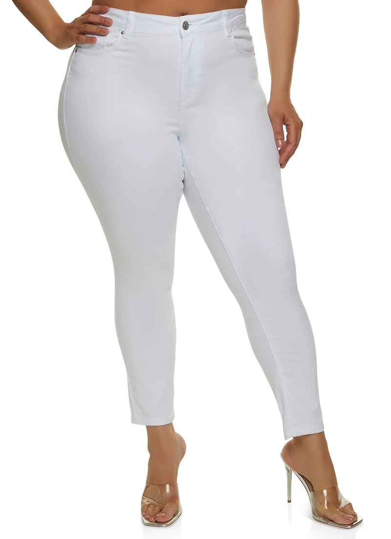 Plus WAX High Waist Push Up Skinny Jeans