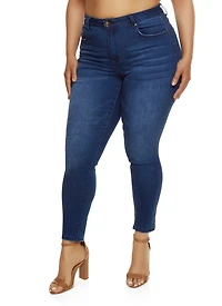 Plus WAX High Waist Push Up Skinny Jeans