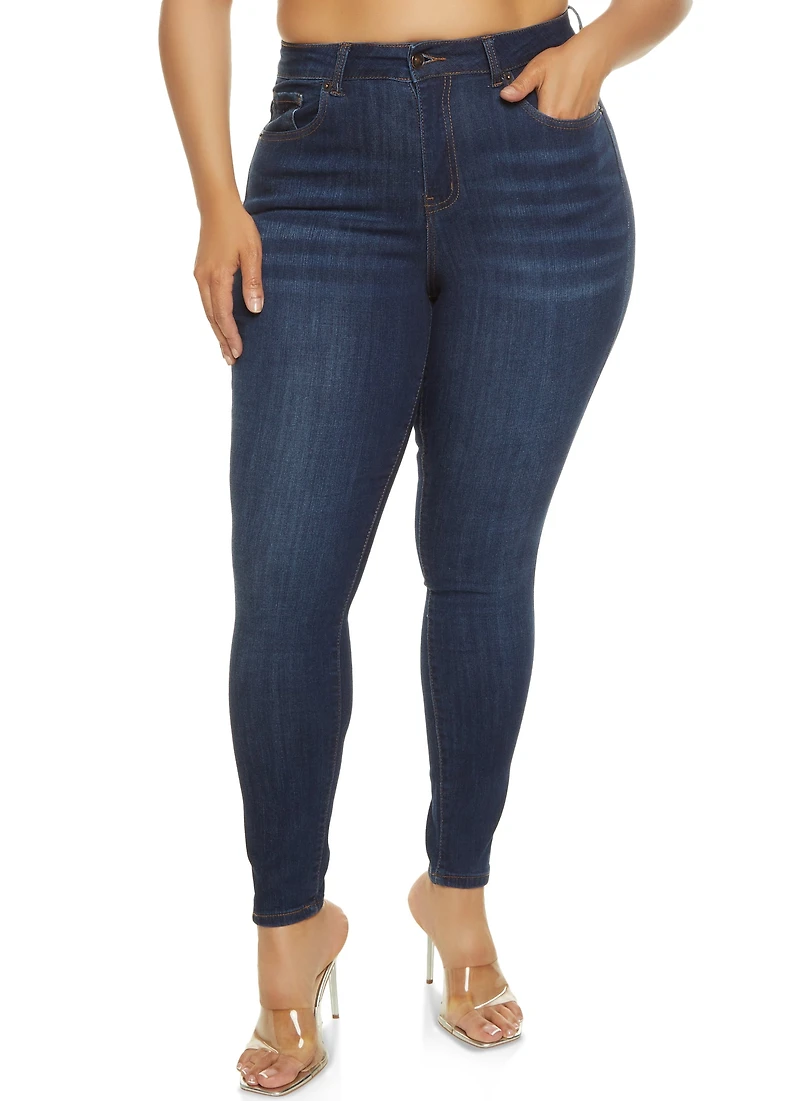 Plus WAX Basic High Rise Skinny Jeans
