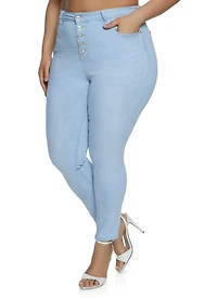 Plus WAX 5 Button Jeans