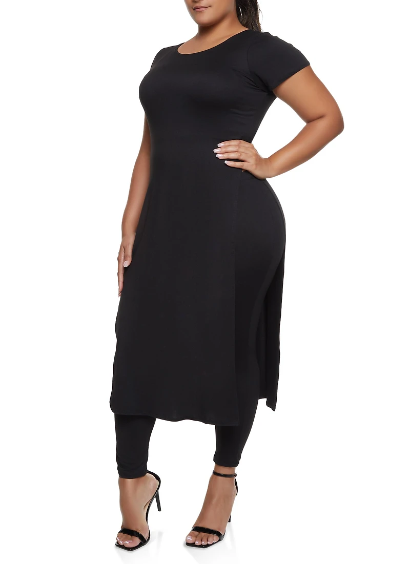 Plus Soft Knit Maxi Tee