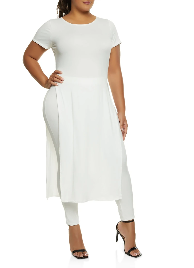 Plus Soft Knit Maxi Tee