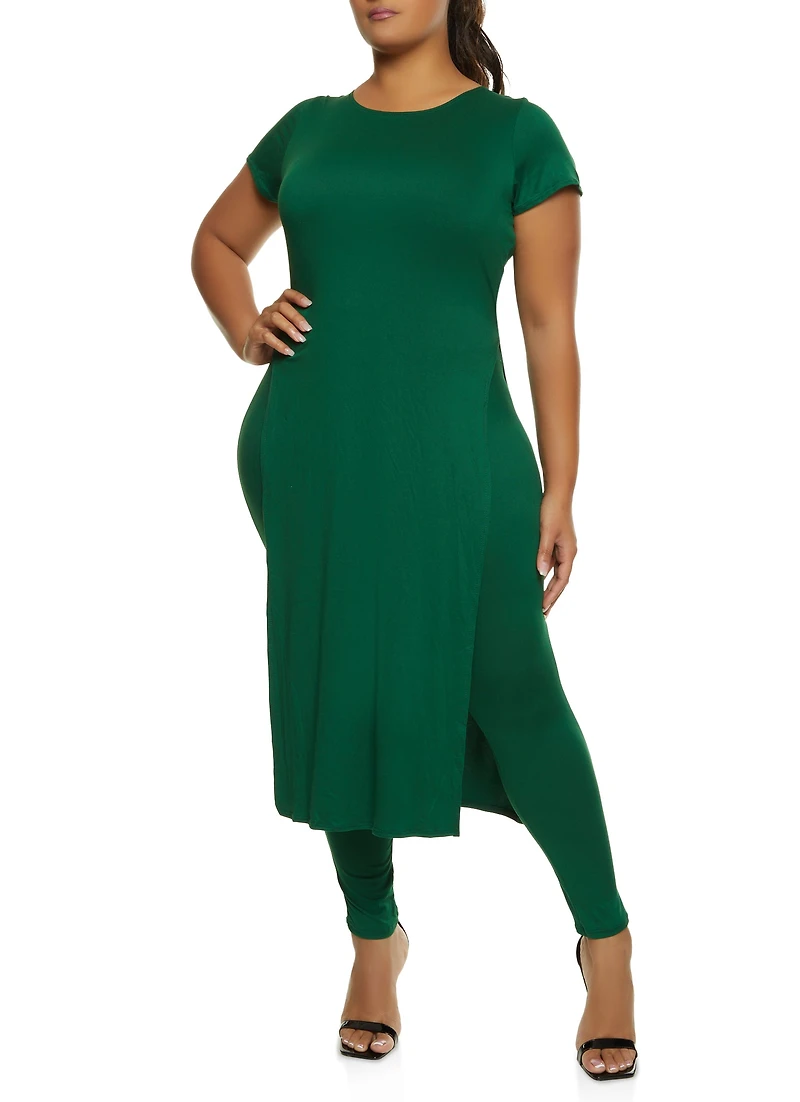 Plus Soft Knit Maxi Tee