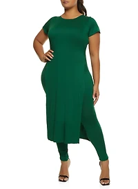 Plus Soft Knit Maxi Tee