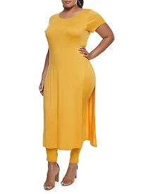 Plus Soft Knit Maxi Tee