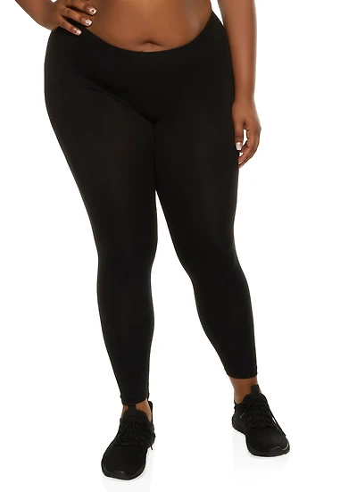 Plus Basic High Rise Leggings