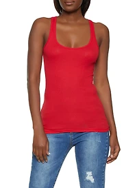 Ribbed Racerback Tank Top