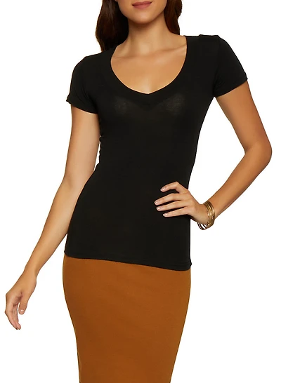 Basic V Neck Tee
