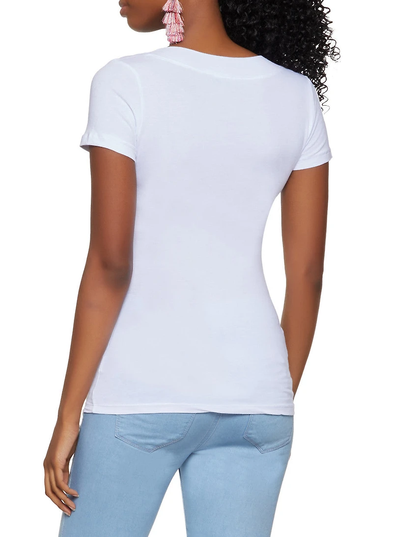Basic V Neck Tee