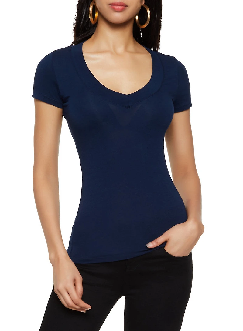 Basic V Neck Tee