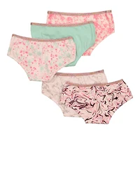 Girls Set of 5 Patterned Assorted Panties