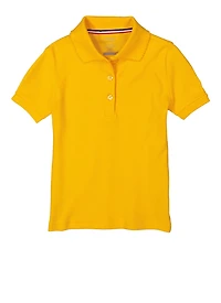 French Toast Girls 4-6x Polo Shirt, Yellow, Size 4-5