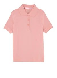 French Toast Girls 4-6x Scalloped Collar Polo Shirt
