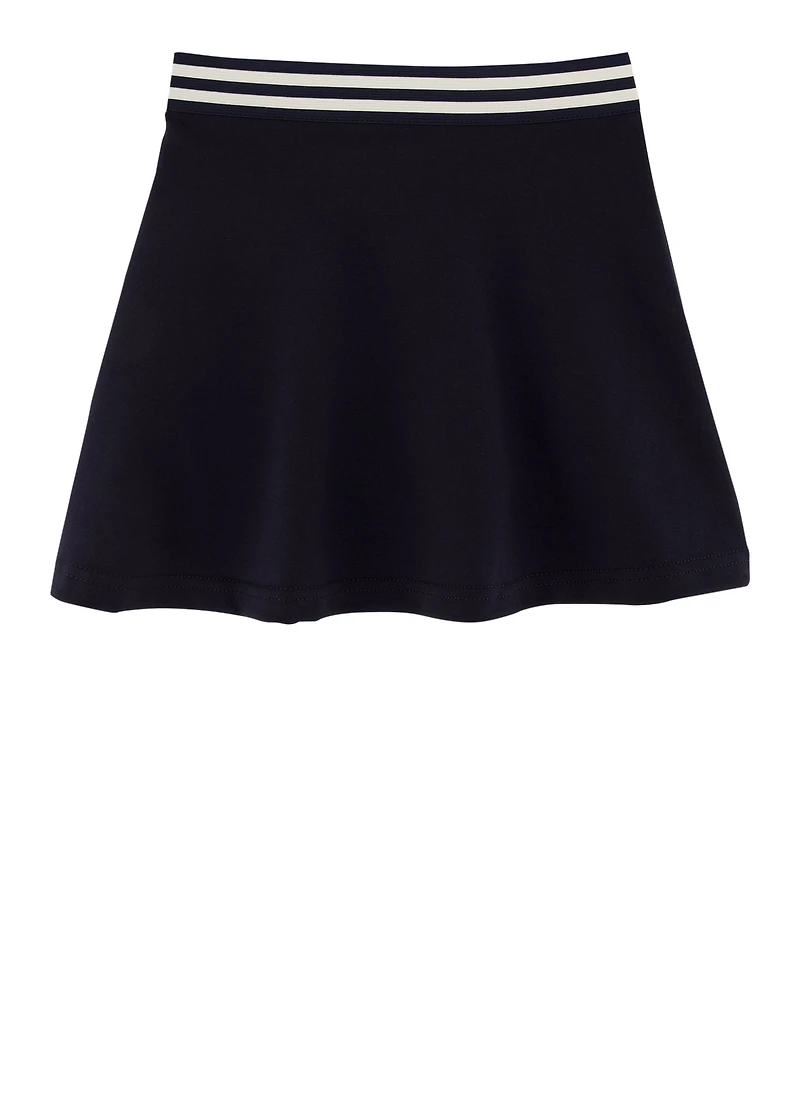 French Toast Girls 4-6x Stretch Waistband Skort, Blue,