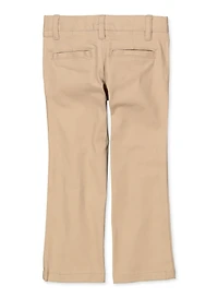 French Toast Girls 4-6x Straight Leg Khaki Twill Pants, Khaki,