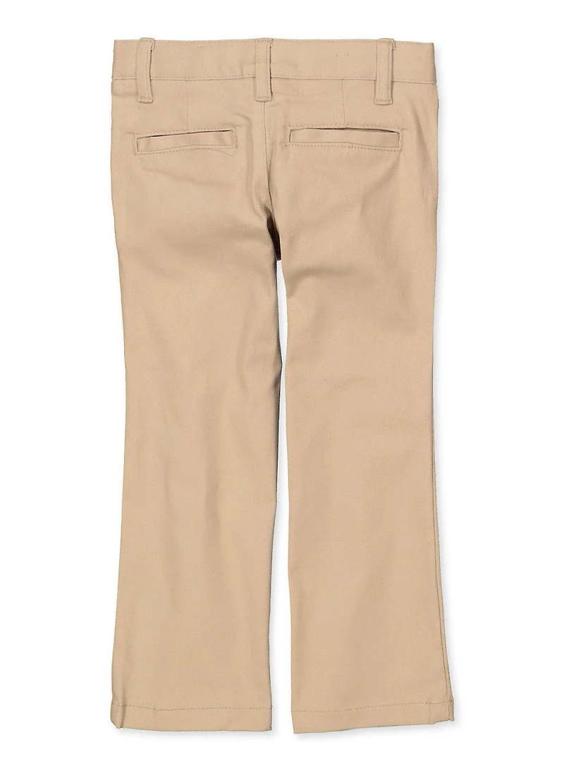 French Toast Girls 4-6x Straight Leg Khaki Twill Pants