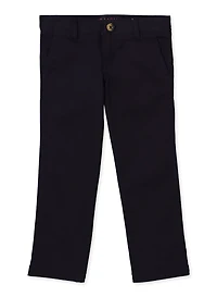 French Toast Girls 4-6x Straight Leg Twill Pants, Blue, Size 6X