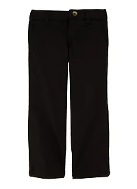French Toast Girls 4-6x Straight Leg Pants, Black, Size 6