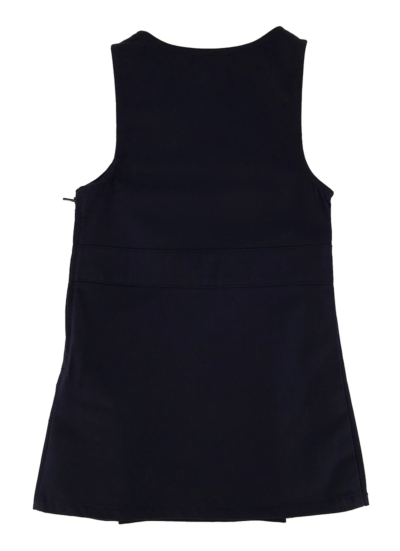 French Toast Girls 4-6x Bow Front Solid Jumper, Blue, Size 6