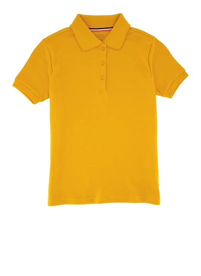 French Toast Girls 7-16 Solid Polo Top