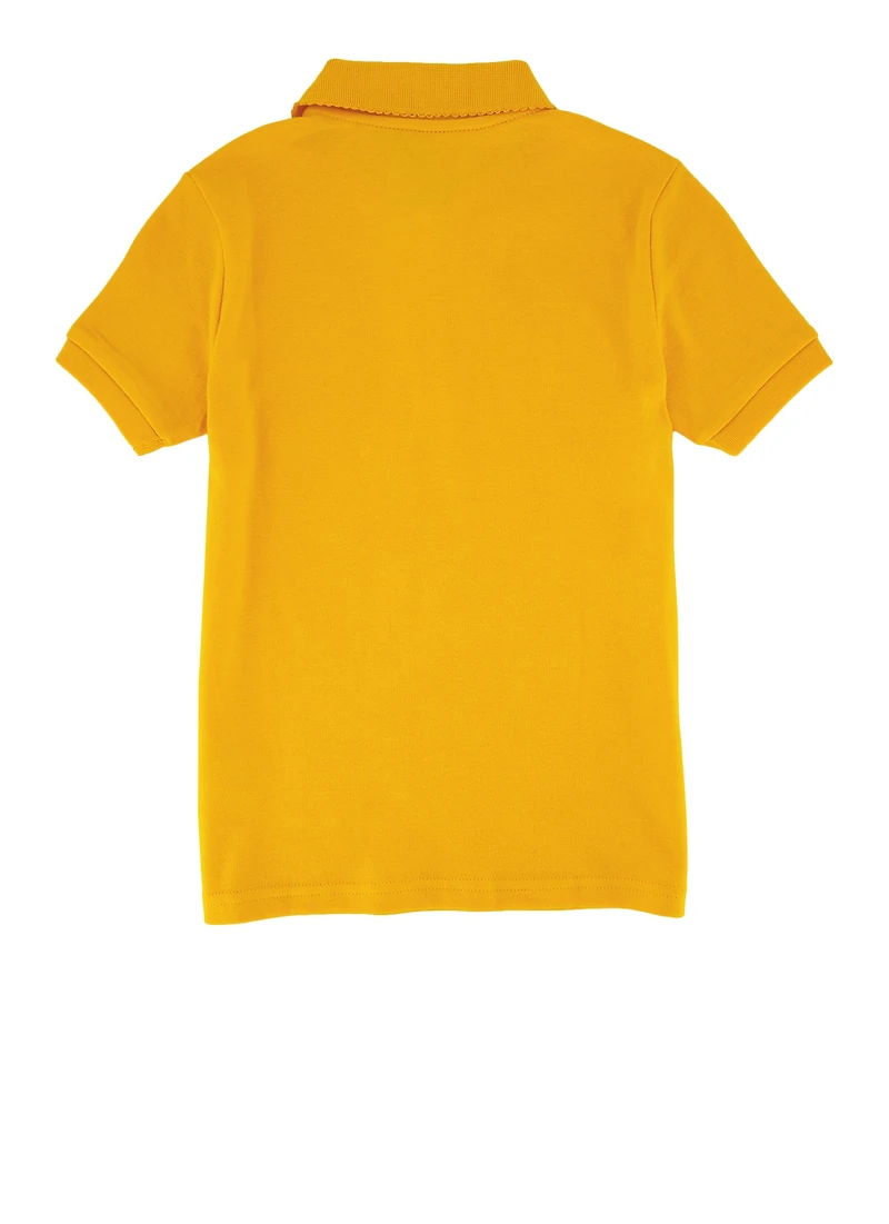 French Toast Girls 7-16 Solid Polo Top
