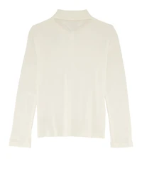 French Toast Girls 7-16 Picot Collar Long Sleeve Polo Shirt