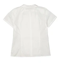French Toast Girls 16-20 Peter Pan Collar Shirt, White, Size 16
