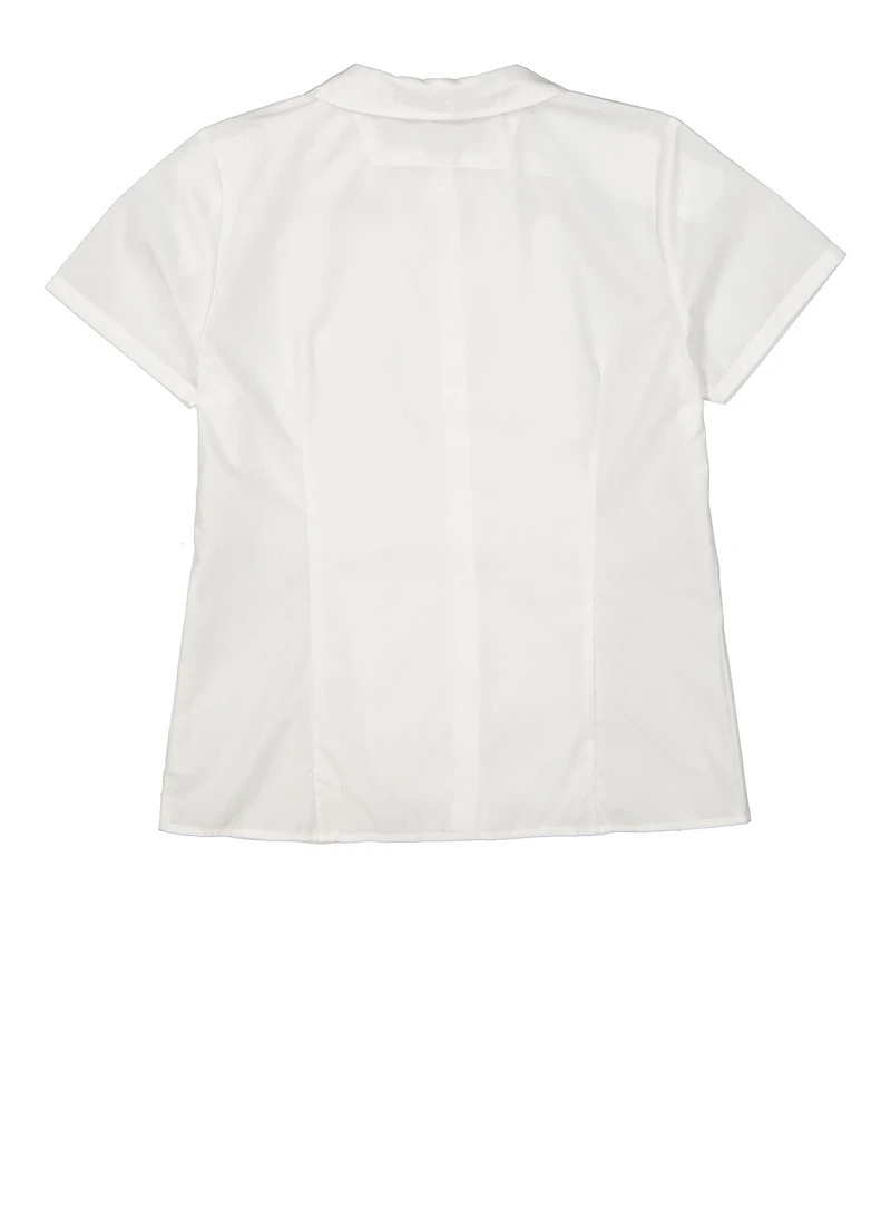 French Toast Girls 16-20 Peter Pan Collar Shirt