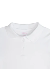 French Toast Girls 16-20 Short Sleeve Picot Collar Polo Shirt