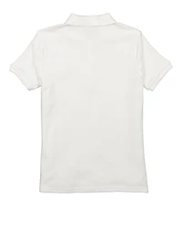 French Toast Girls 18-20 Short Sleeve Picot Collar Polo Shirt
