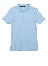 French Toast Girls 18-20 Short Sleeve Interlock Polo Shirt